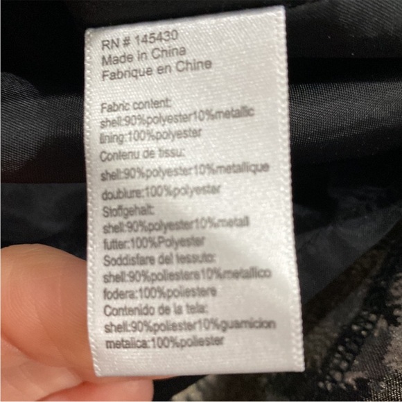 ANTHROPOLOGIE TABITHA Black Gold Floral A-Line Dress Lined w/ Pockets Sz 6 - Picture 10 of 16